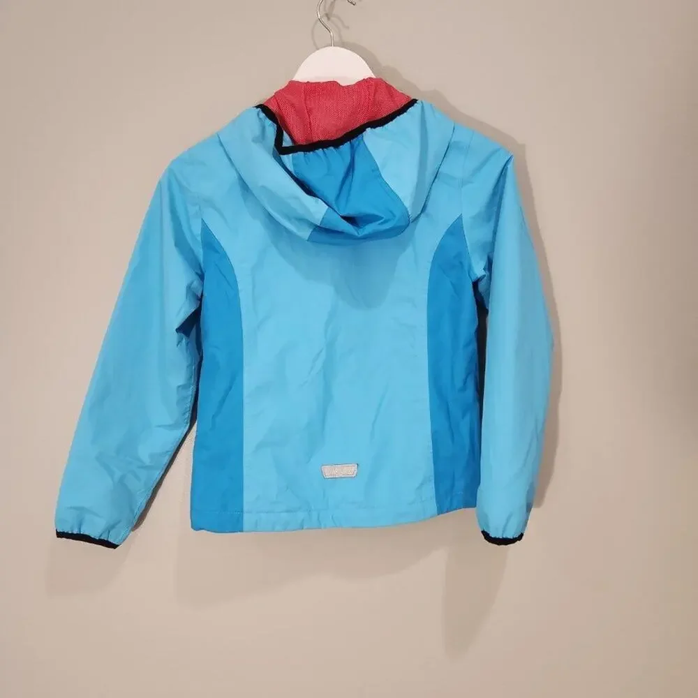 Killtec Girl’s Blue Hooded Full Zip Waterproof Jacket - Size 10